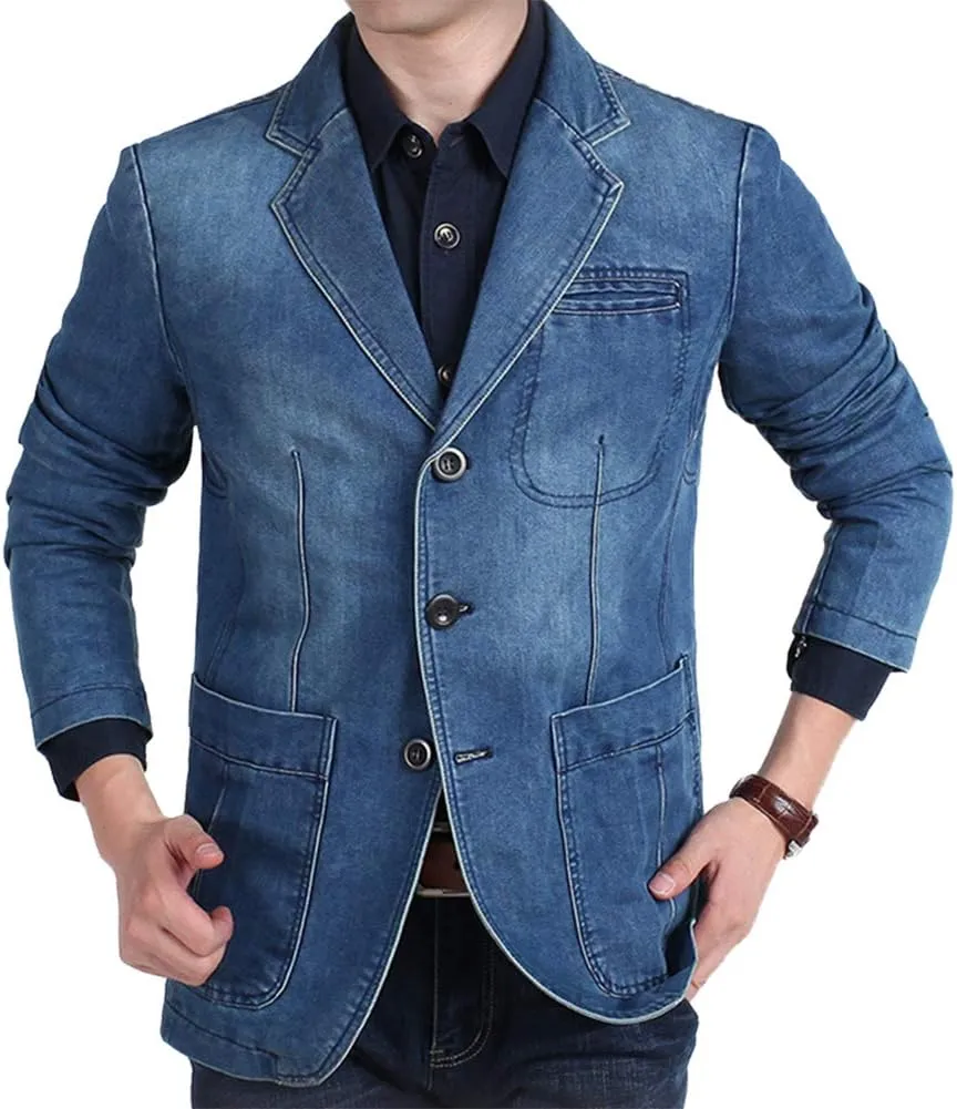 Cloudstyle Mens Casual 2 Buttons Slim Fit Jacket Lightweight Formal Business Blazer Sport Coat