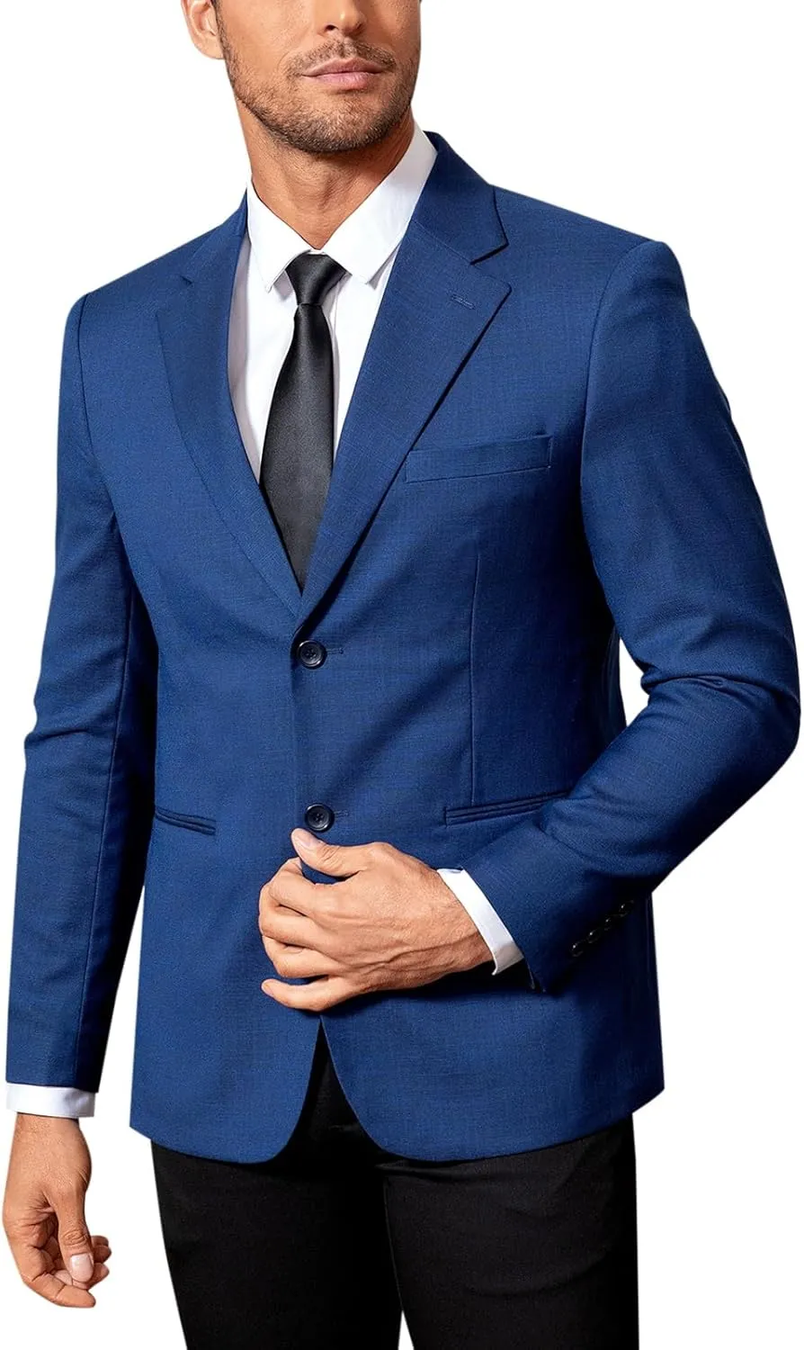 Cloudstyle Mens Casual 2 Buttons Slim Fit Jacket Lightweight Formal Business Blazer Sport Coat