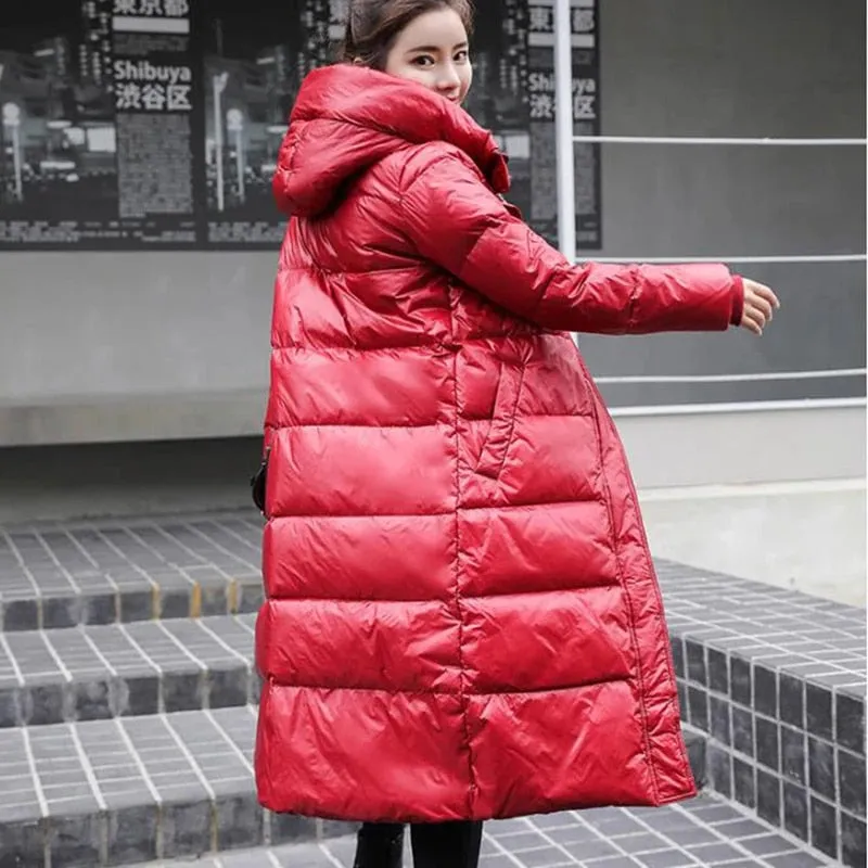 Cold Warrior Hooded Winter Thick Long Down Parka Coat