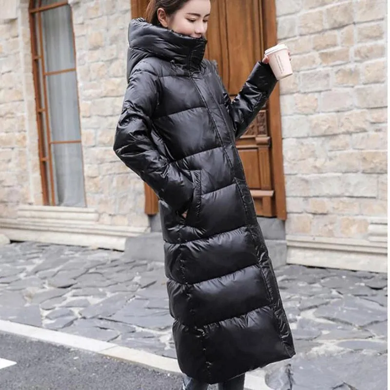 Cold Warrior Hooded Winter Thick Long Down Parka Coat