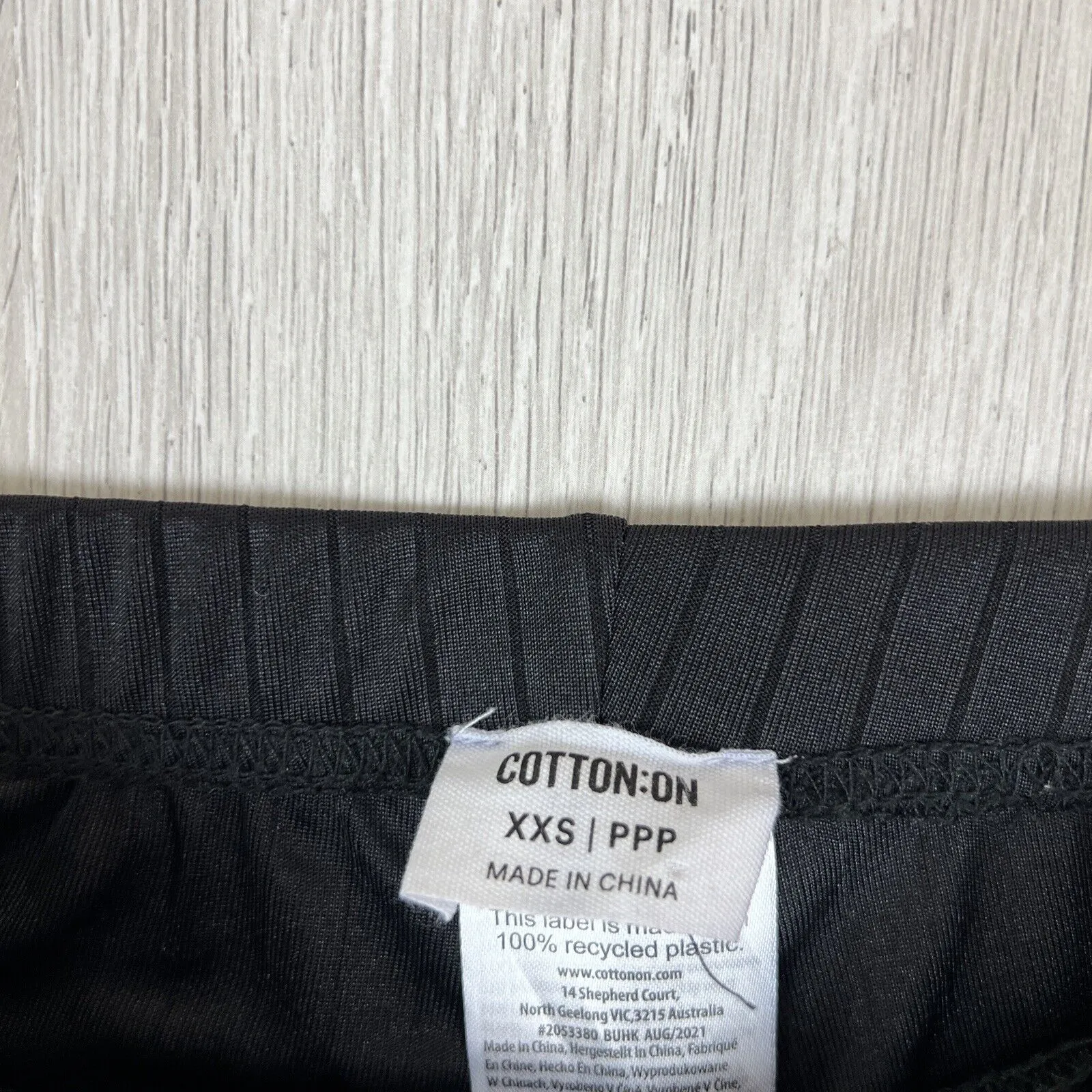 Cotton On Womens Black Relaxed Wide Leg Leggings Size 2XS