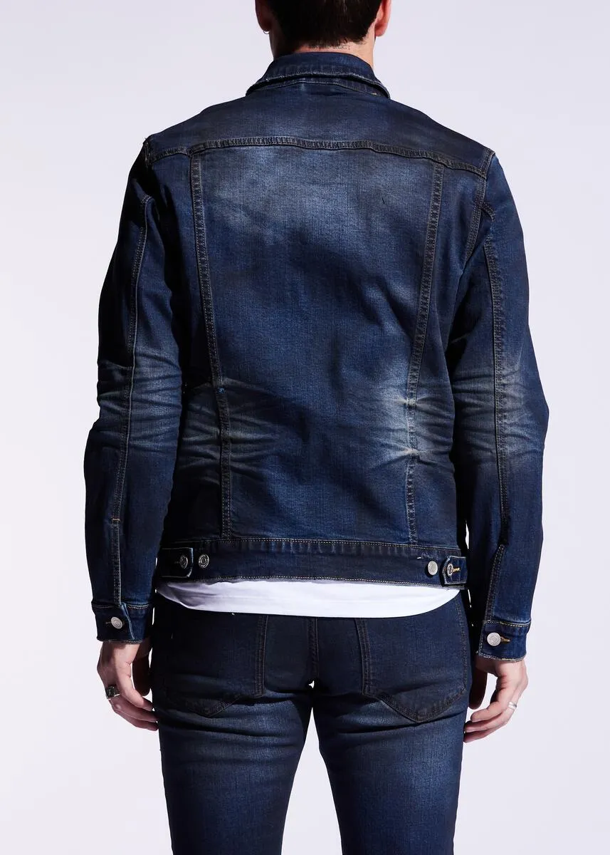 CRYSP  BERING DENIM JACKET - DEEP INDIGO