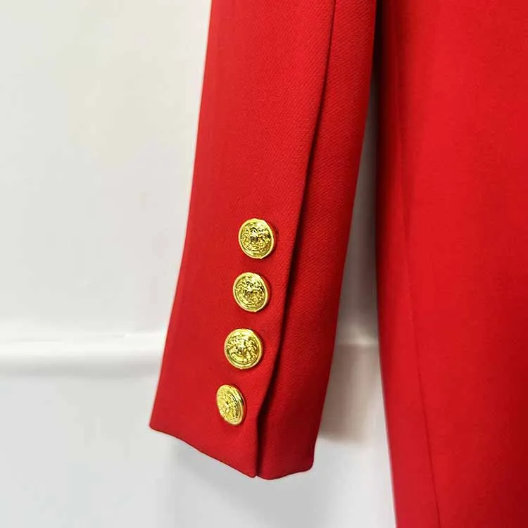 Crystal Embellished Jacket Tunic Spliced Button Diamond Blazer