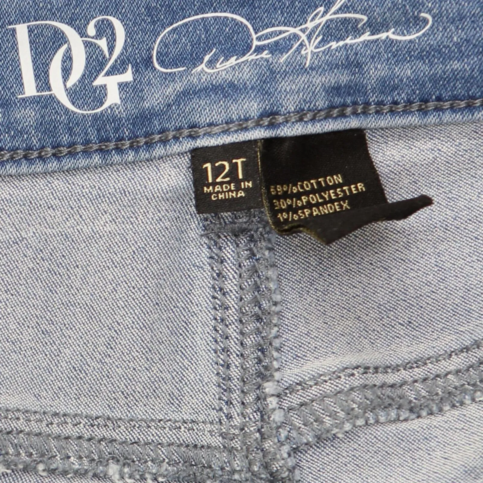 DG2 Womens Virtual Stretch Skinny Jean 560464 Chambray Blue 12 Tall