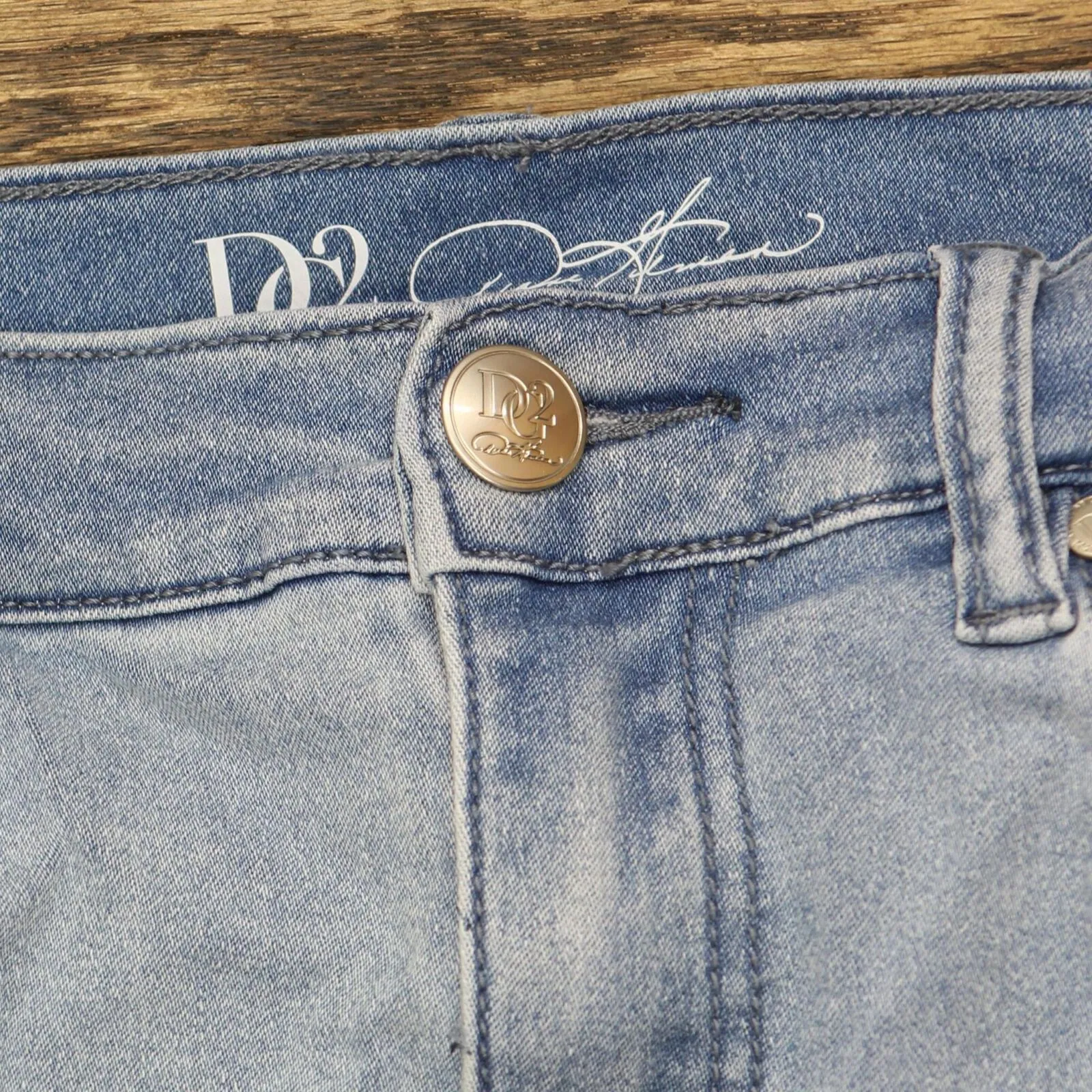 DG2 Womens Virtual Stretch Skinny Jean 560464 Chambray Blue 12 Tall