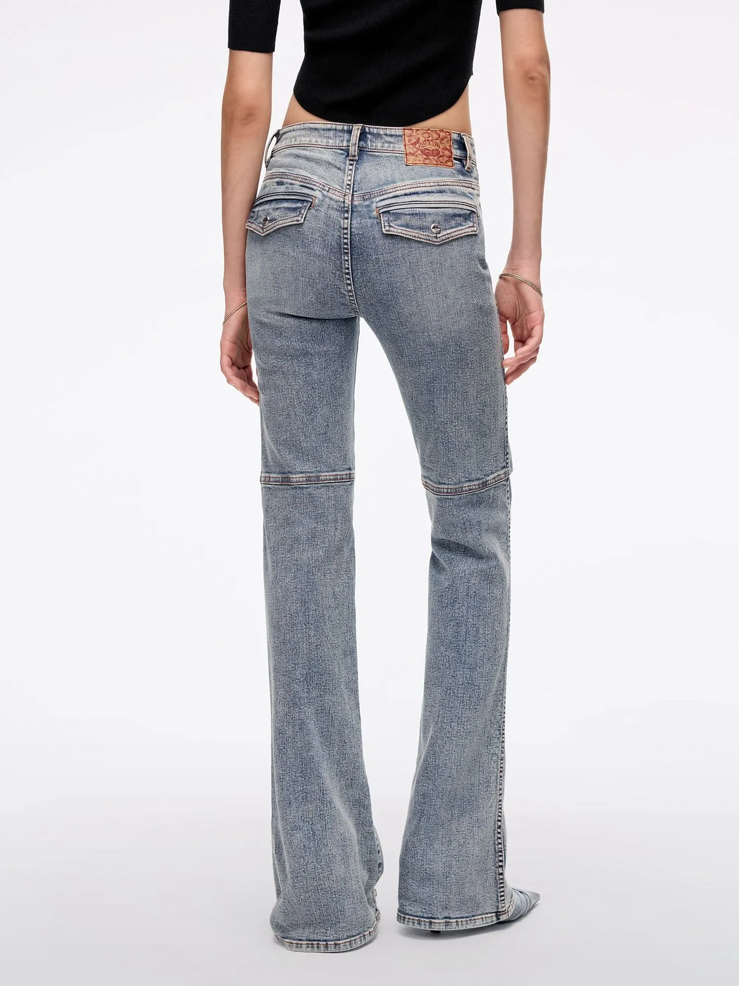 Distressed Flared Jeans