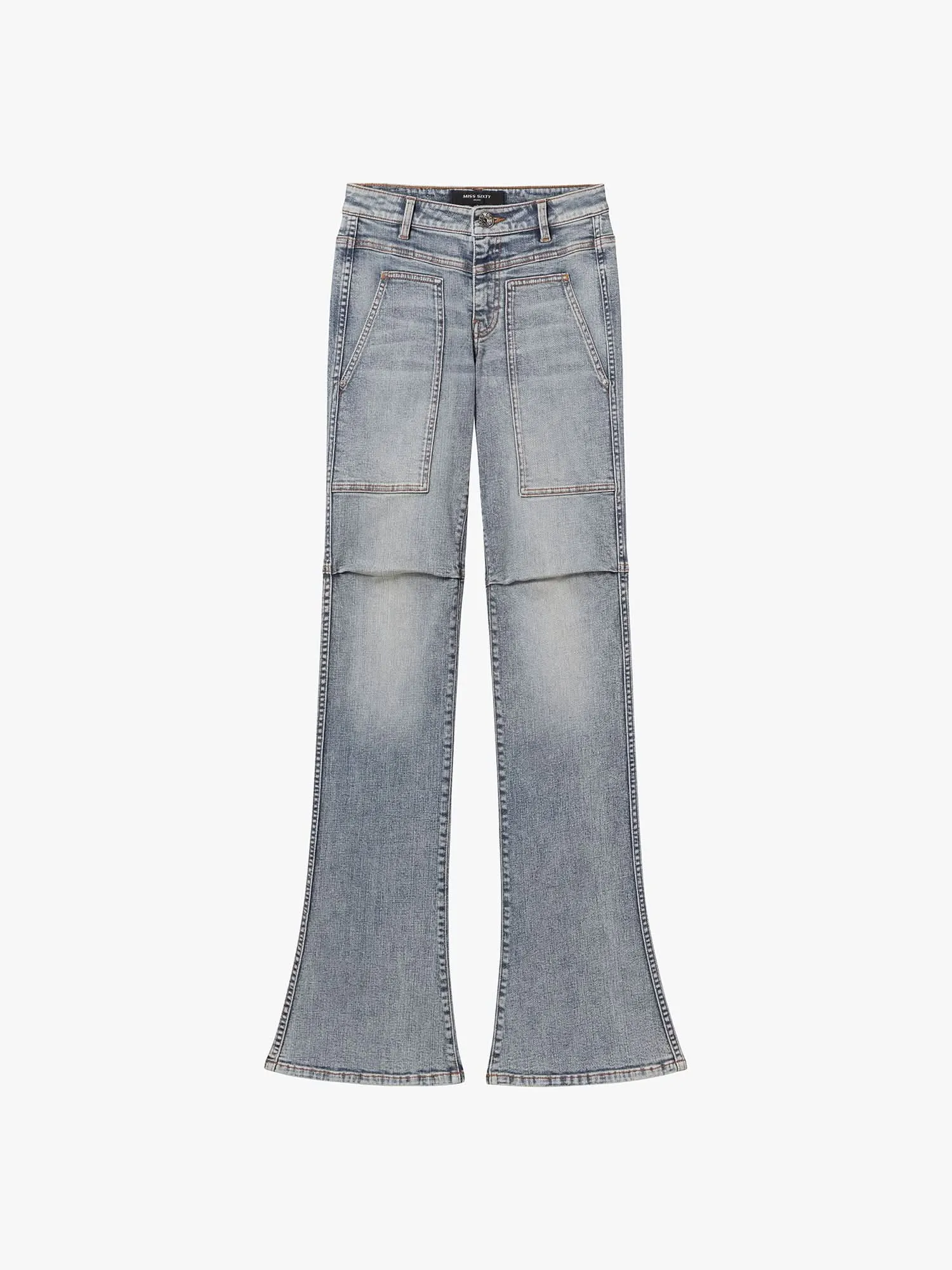 Distressed Flared Jeans
