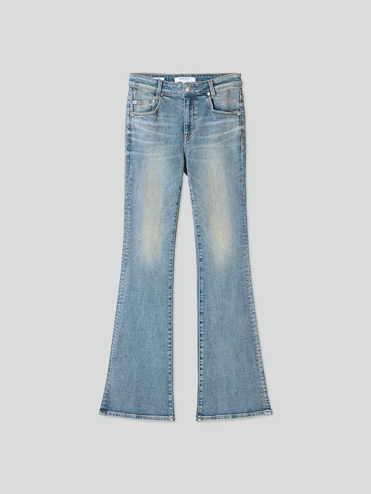 Distressed Flared Jeans