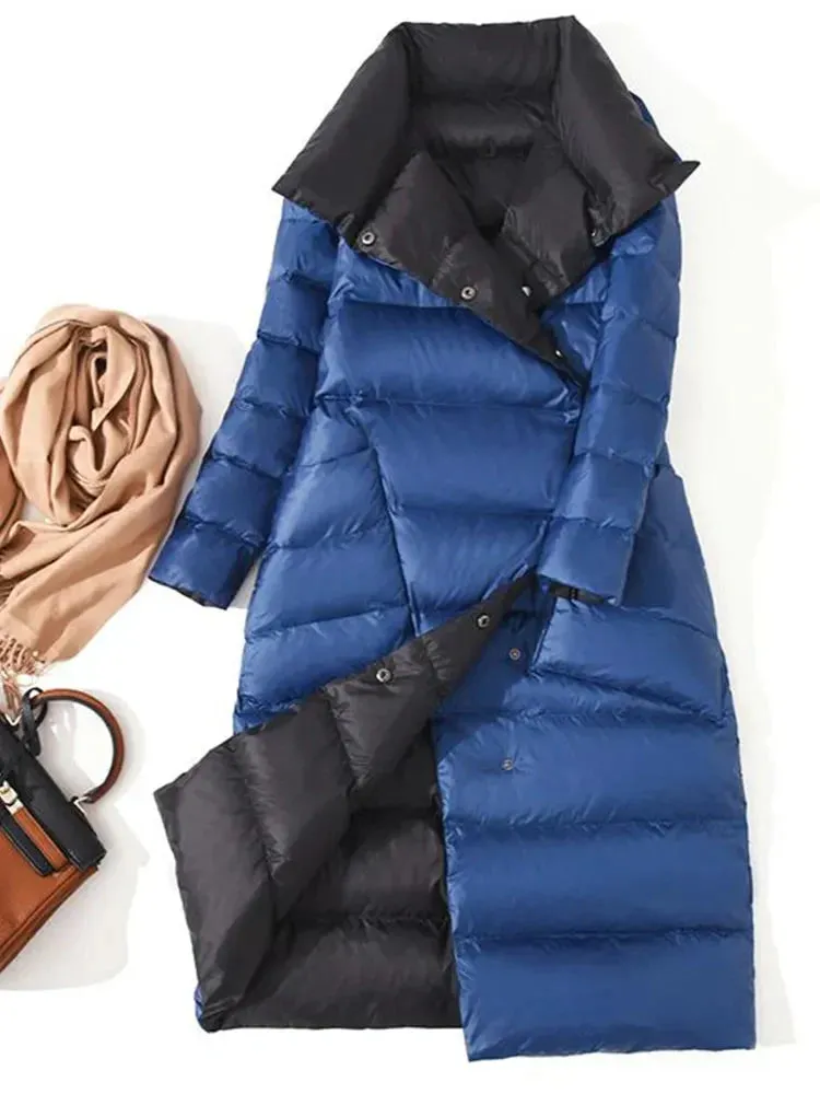Double Breasted Slim Long Outwear Coat