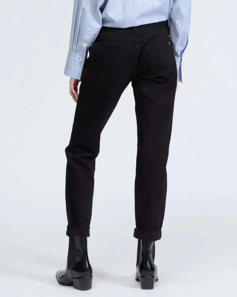 dre slim boyfriend jean - black | rag & bone
