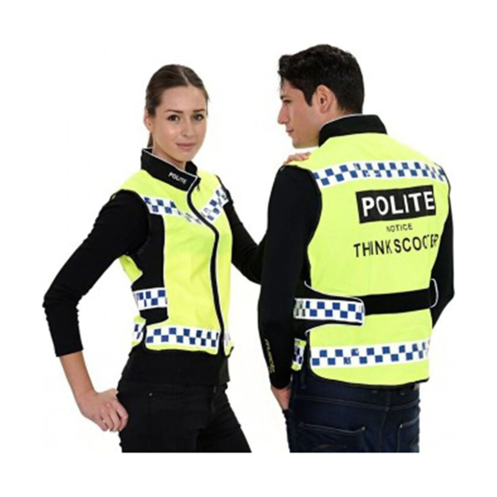Equisafety POLITE Think Scooter Hi Vis Waistcoat YELLOW