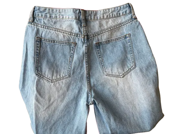 Fashion Nova High Rise Distressed Jeans