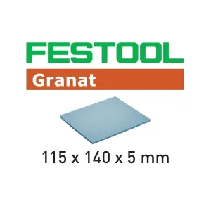 Festool Granat 1-Sided Med Sponge 20pk