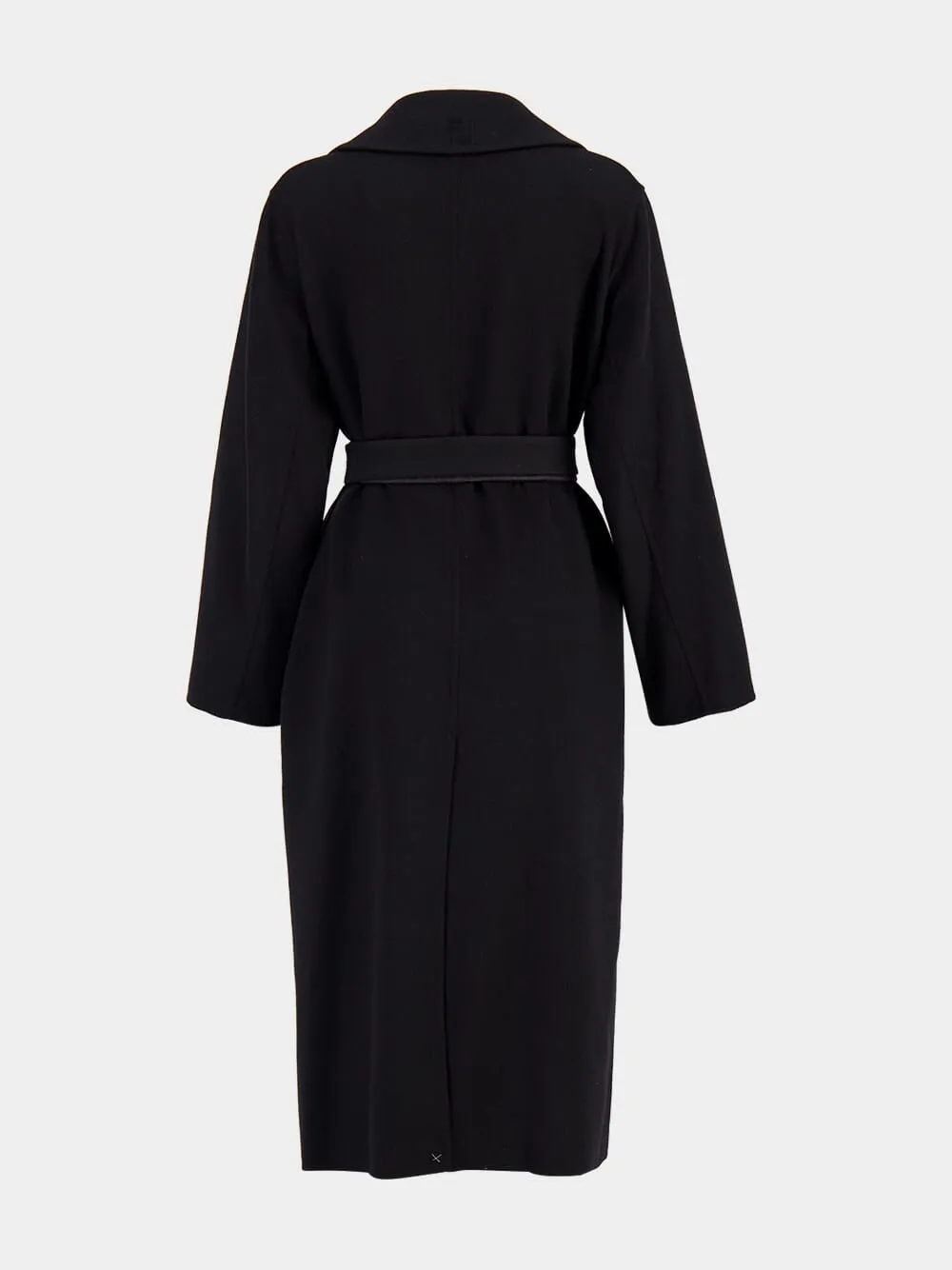 FF Black Wool Coat