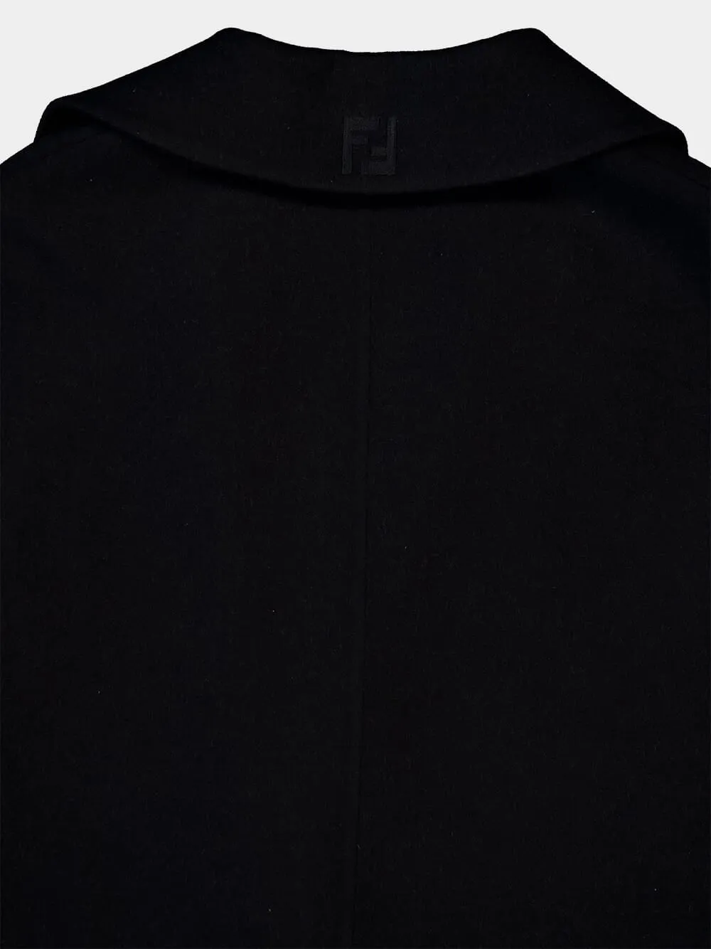 FF Black Wool Coat