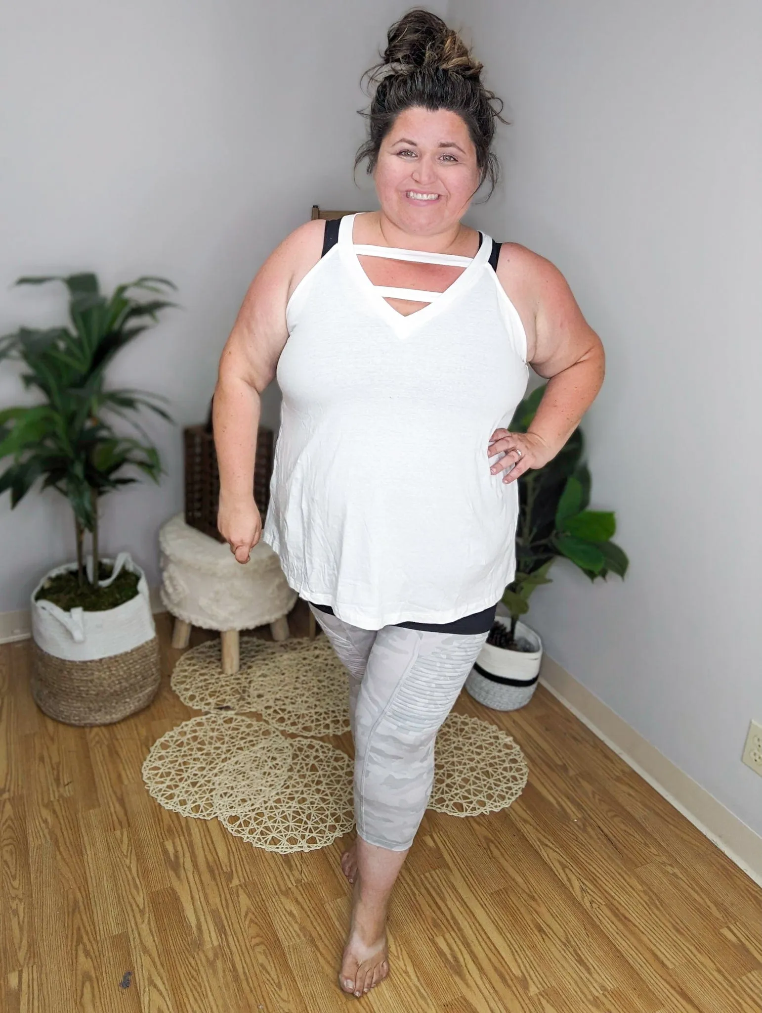 Flirty Front Strappy Tunic Tank (2 COLORS)