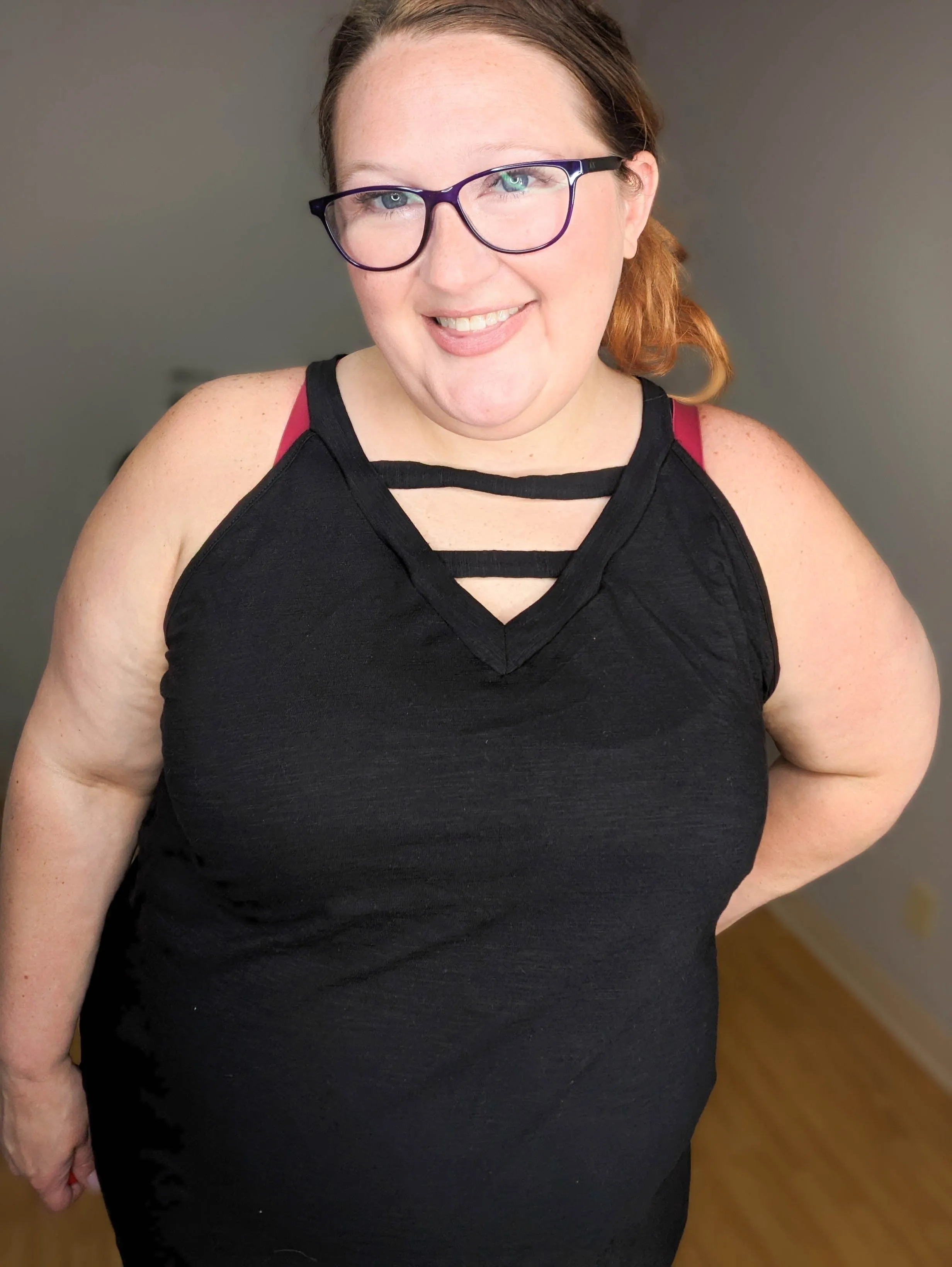 Flirty Front Strappy Tunic Tank (2 COLORS)
