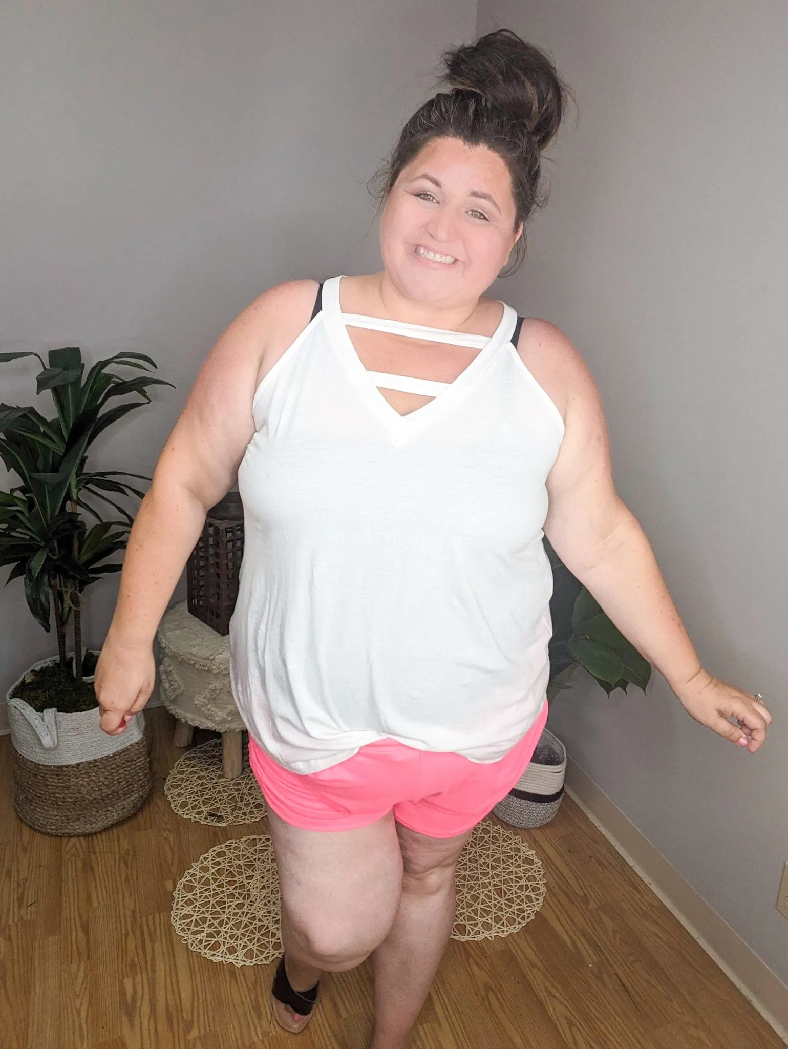 Flirty Front Strappy Tunic Tank (2 COLORS)