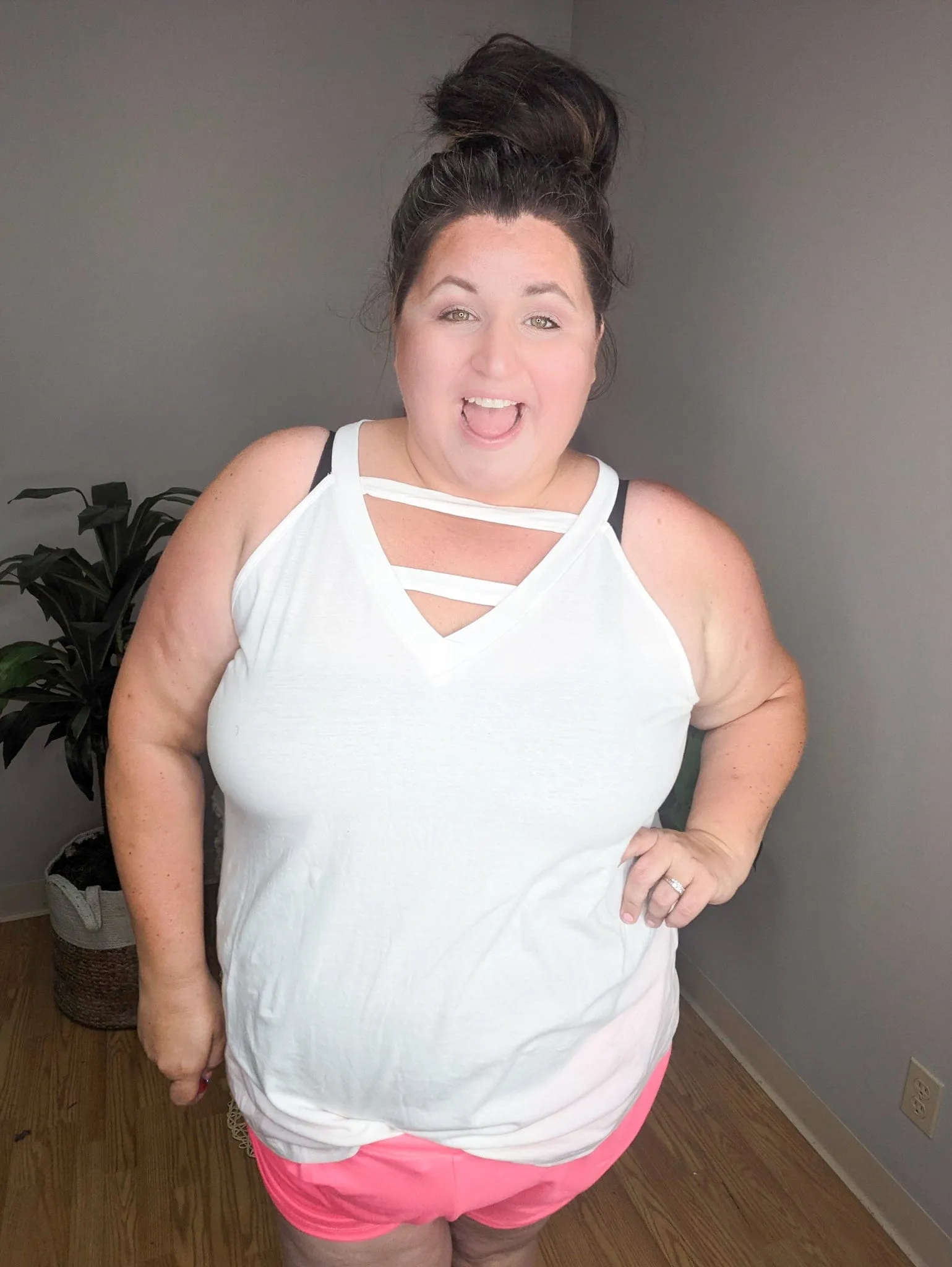 Flirty Front Strappy Tunic Tank (2 COLORS)
