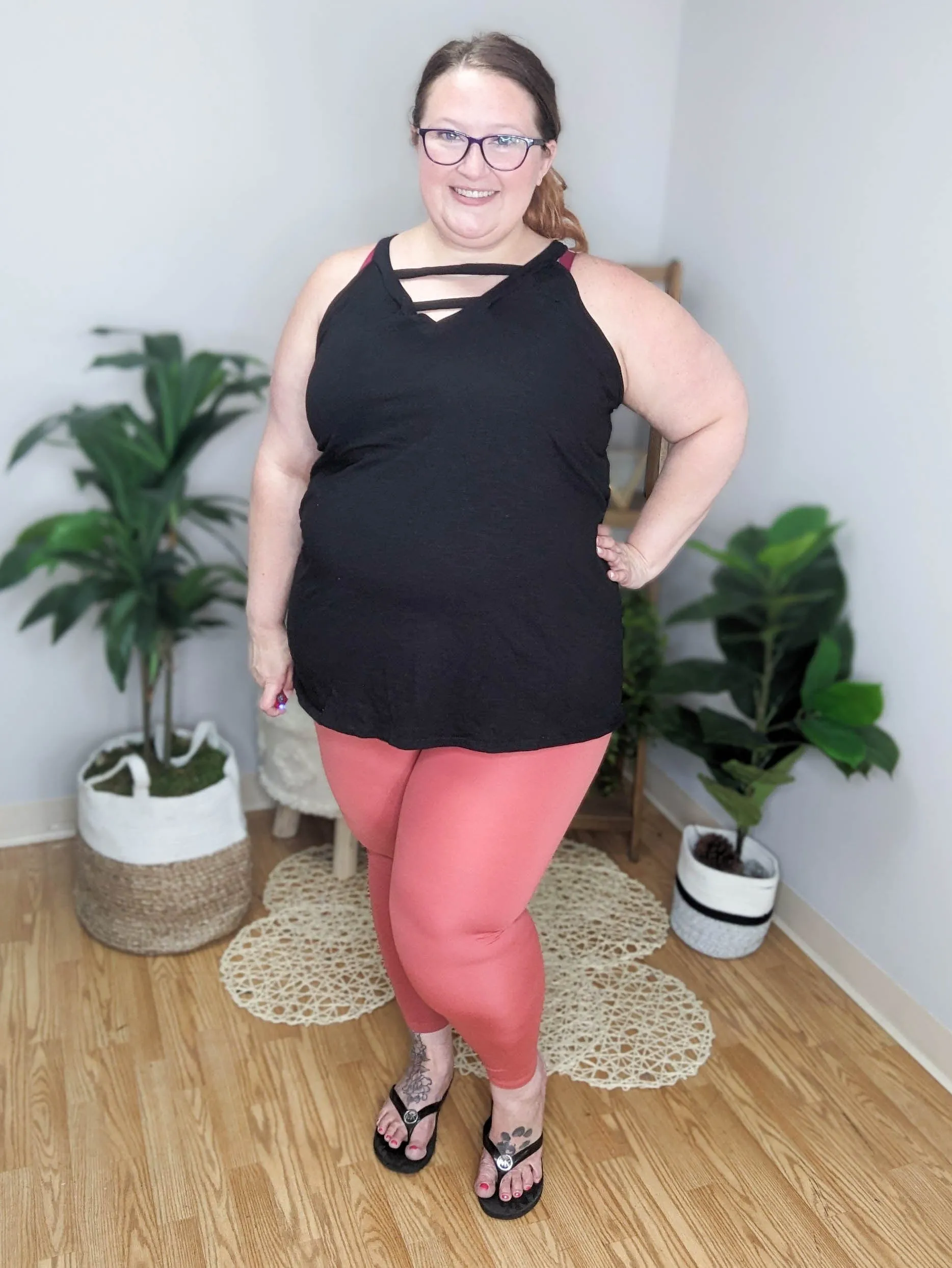 Flirty Front Strappy Tunic Tank (2 COLORS)
