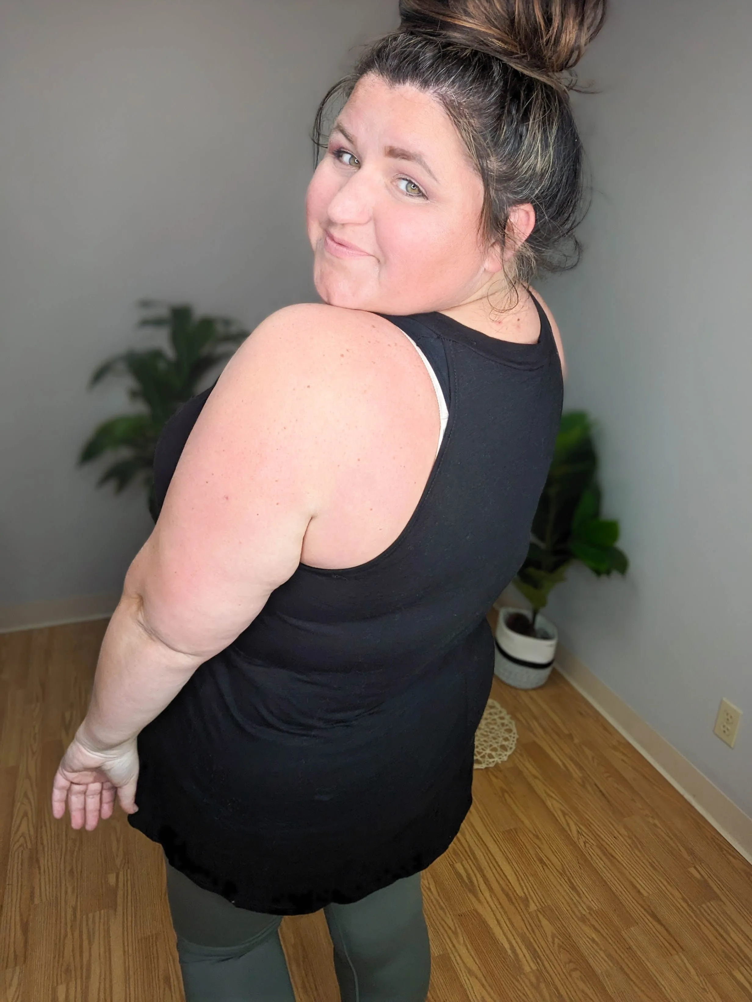 Flirty Front Strappy Tunic Tank (2 COLORS)
