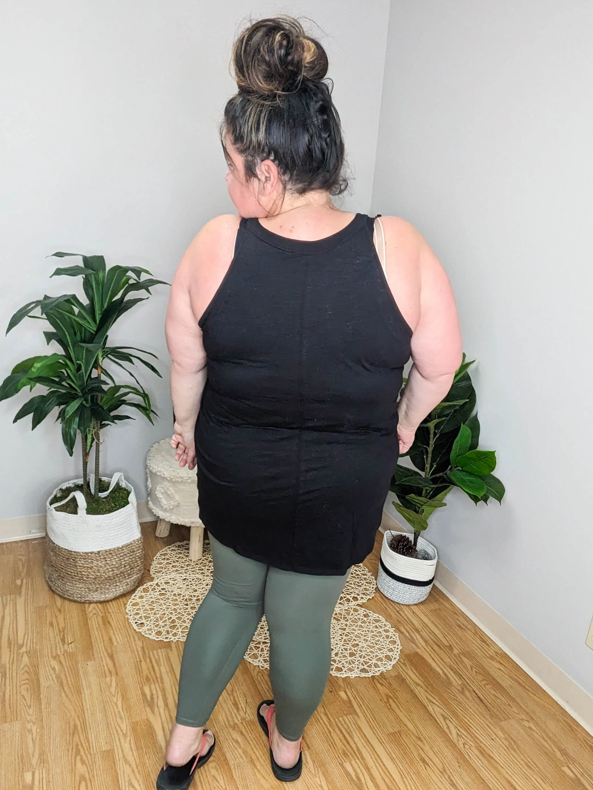 Flirty Front Strappy Tunic Tank (2 COLORS)