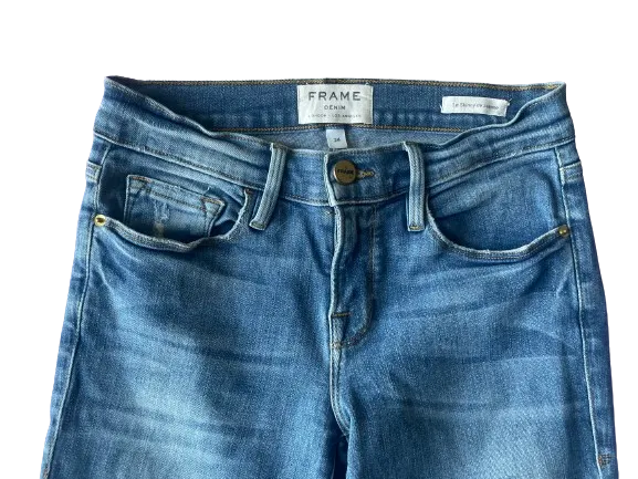 Frame Le Skinny de Jeanne Distressed