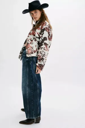 Free People - Good Luck Mid-Rise Barrel Jeans - Deep End