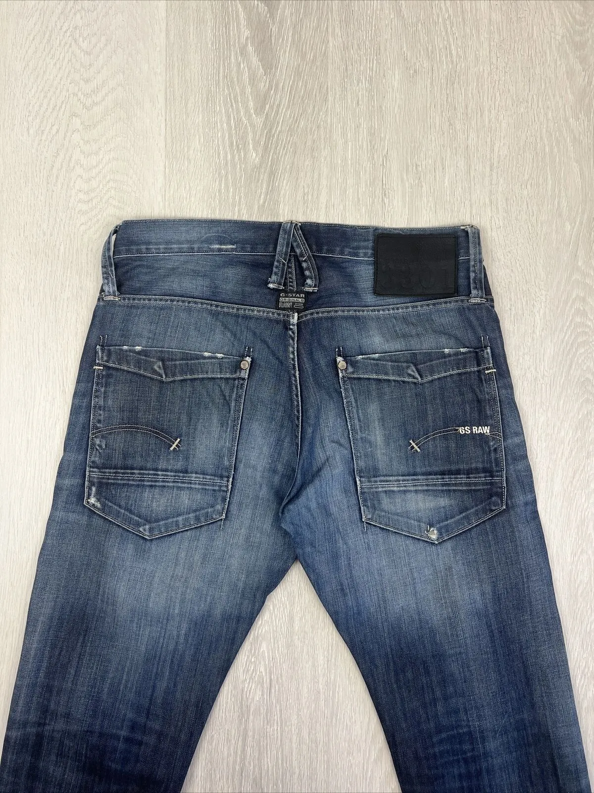 G-Star Mens Slim Denim Jeans 3301 Size 33/34