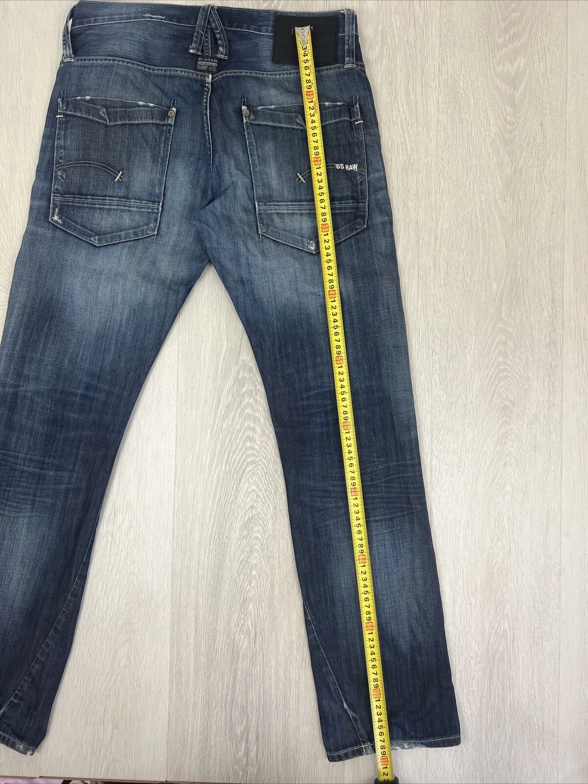 G-Star Mens Slim Denim Jeans 3301 Size 33/34