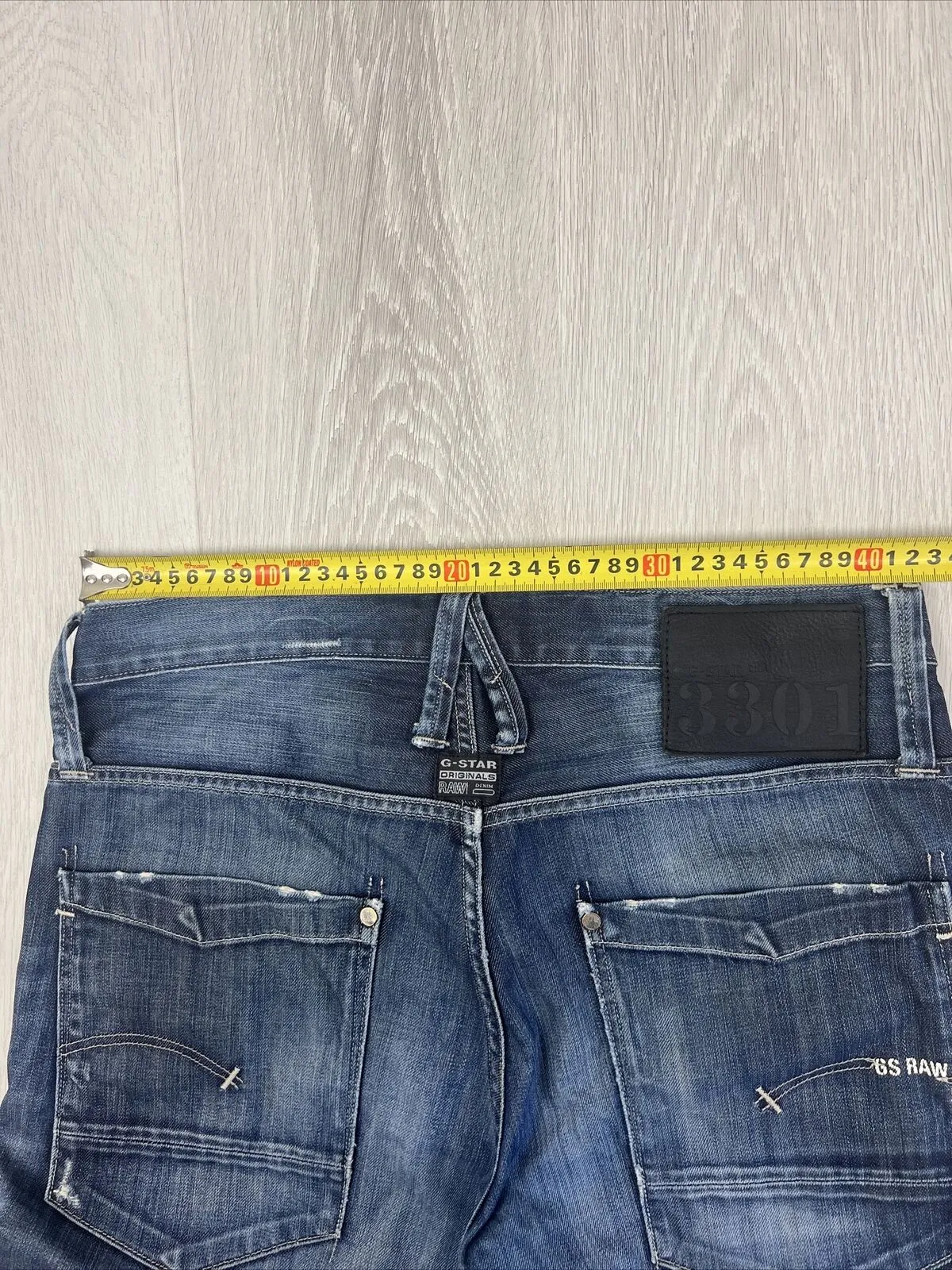 G-Star Mens Slim Denim Jeans 3301 Size 33/34