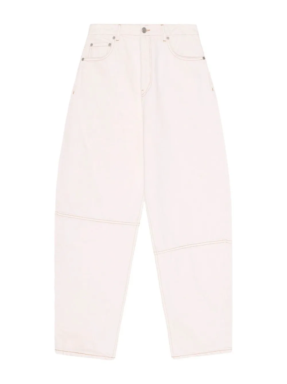 Ganni Overdyed Denim Stary in Chalk Pink