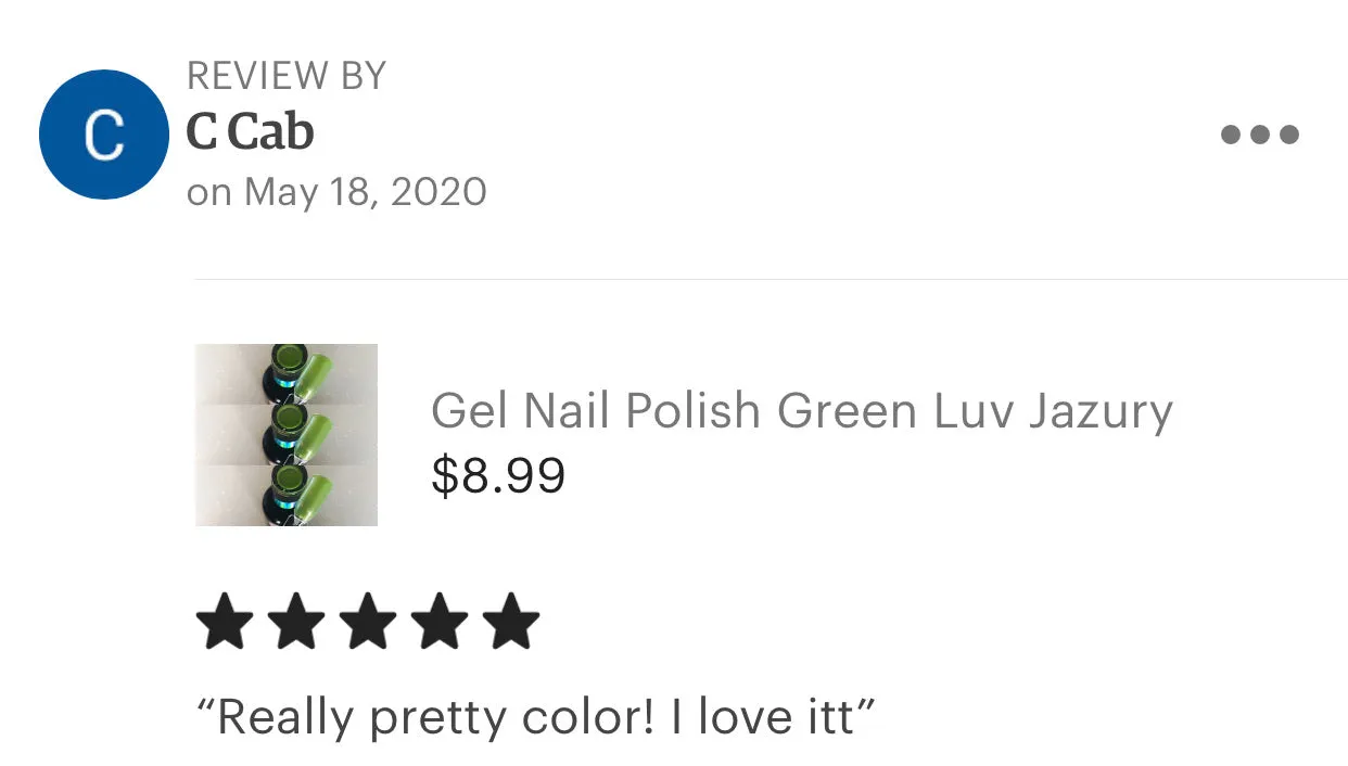 Gel Nail Polish Nail Art Supplies Satin Green
