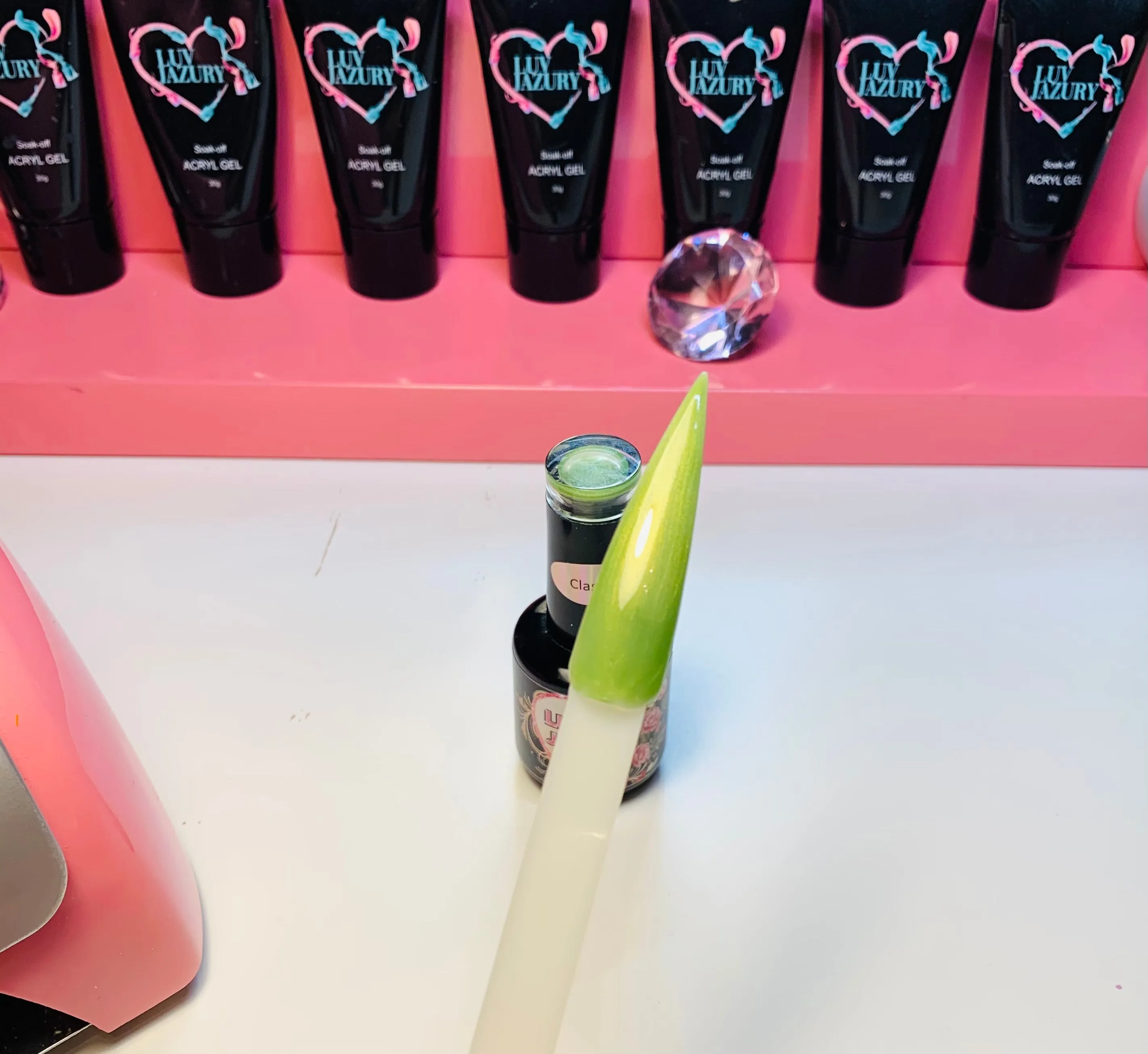 Gel Nail Polish Nail Art Supplies Satin Green