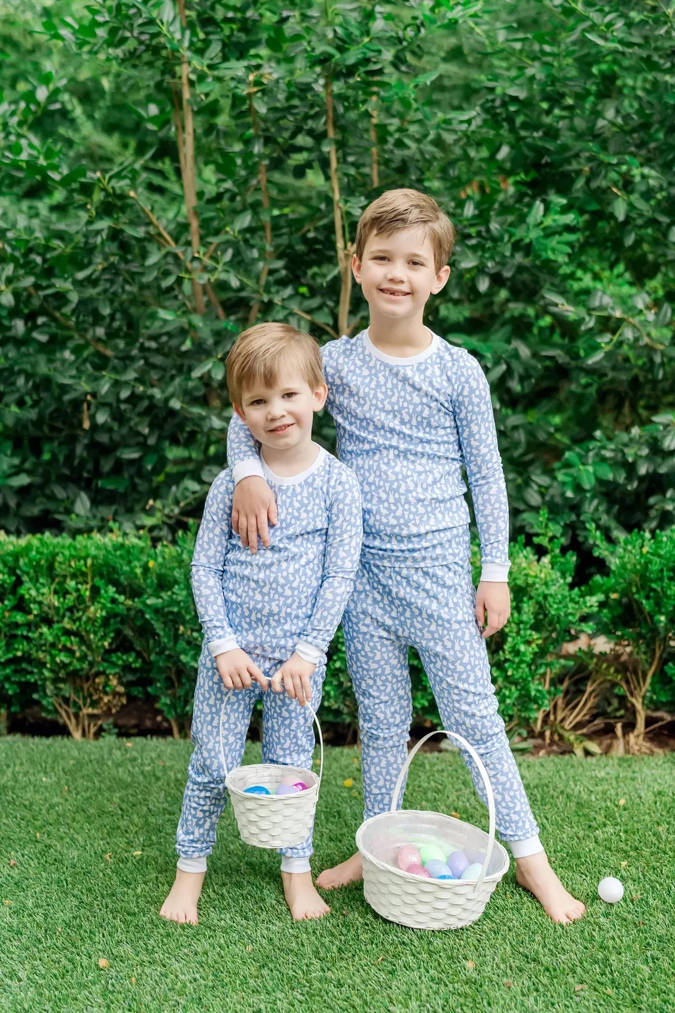 GRAYSON PAJAMA PANT SET - EASTER TIME BLUE