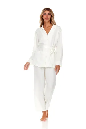 Hazel PJ Set In Ivory - Flora Nikrooz