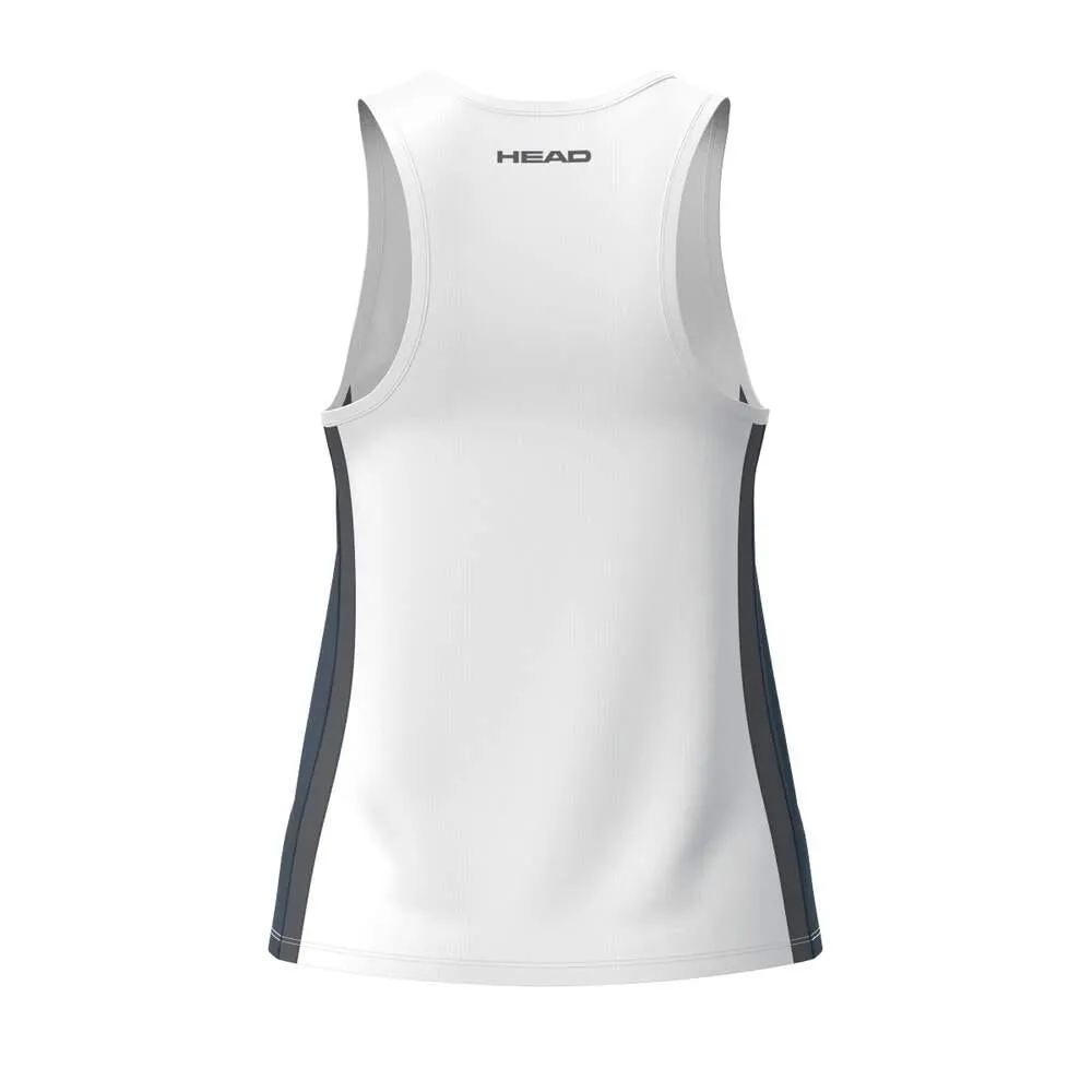 HEAD Club 25 Tech Womens Tennis Tank Top - Navy / White