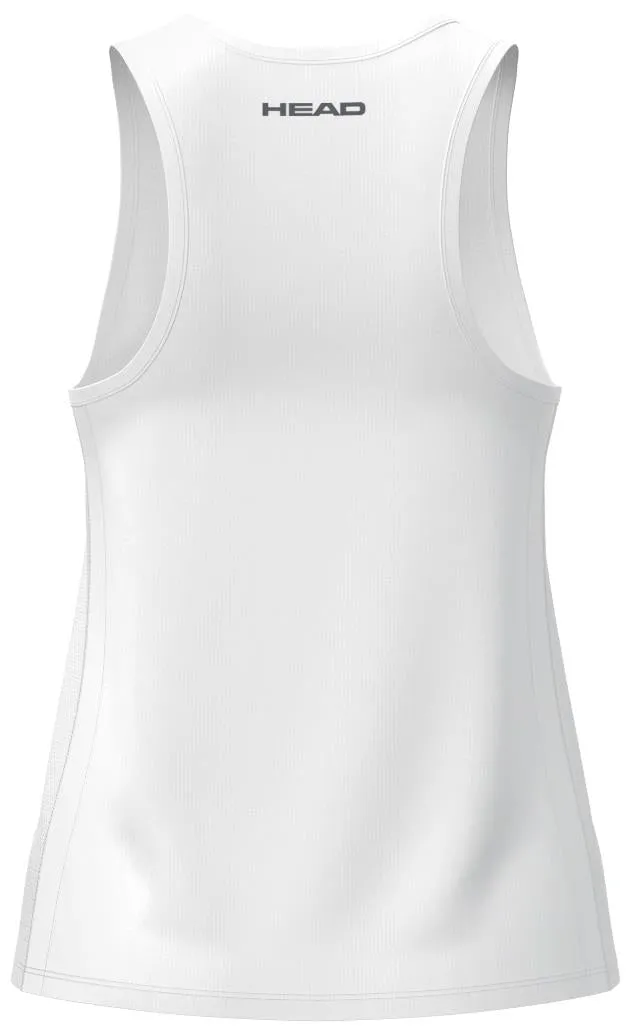HEAD Club 25 Tech Womens Tennis Tank Top - White