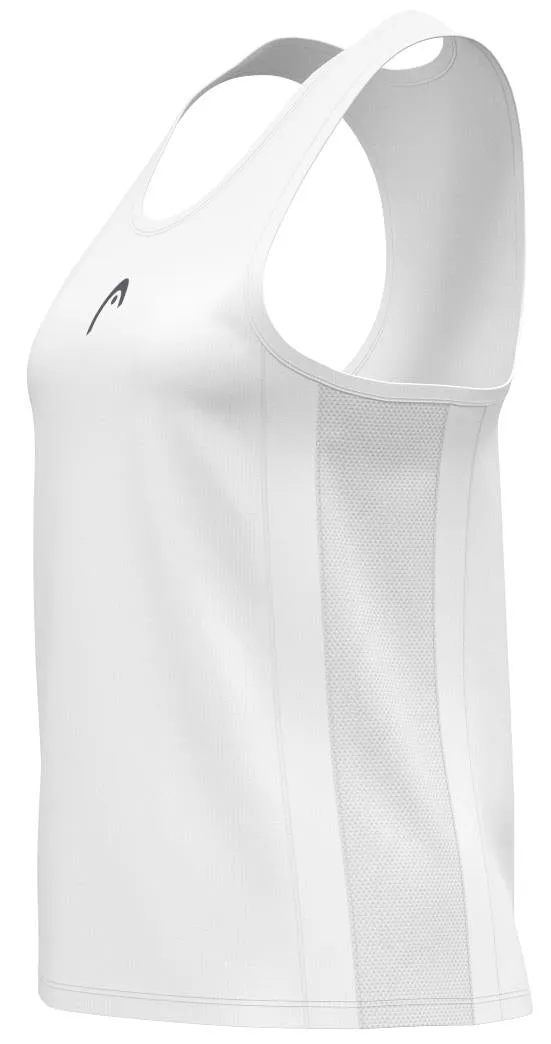 HEAD Club 25 Tech Womens Tennis Tank Top - White