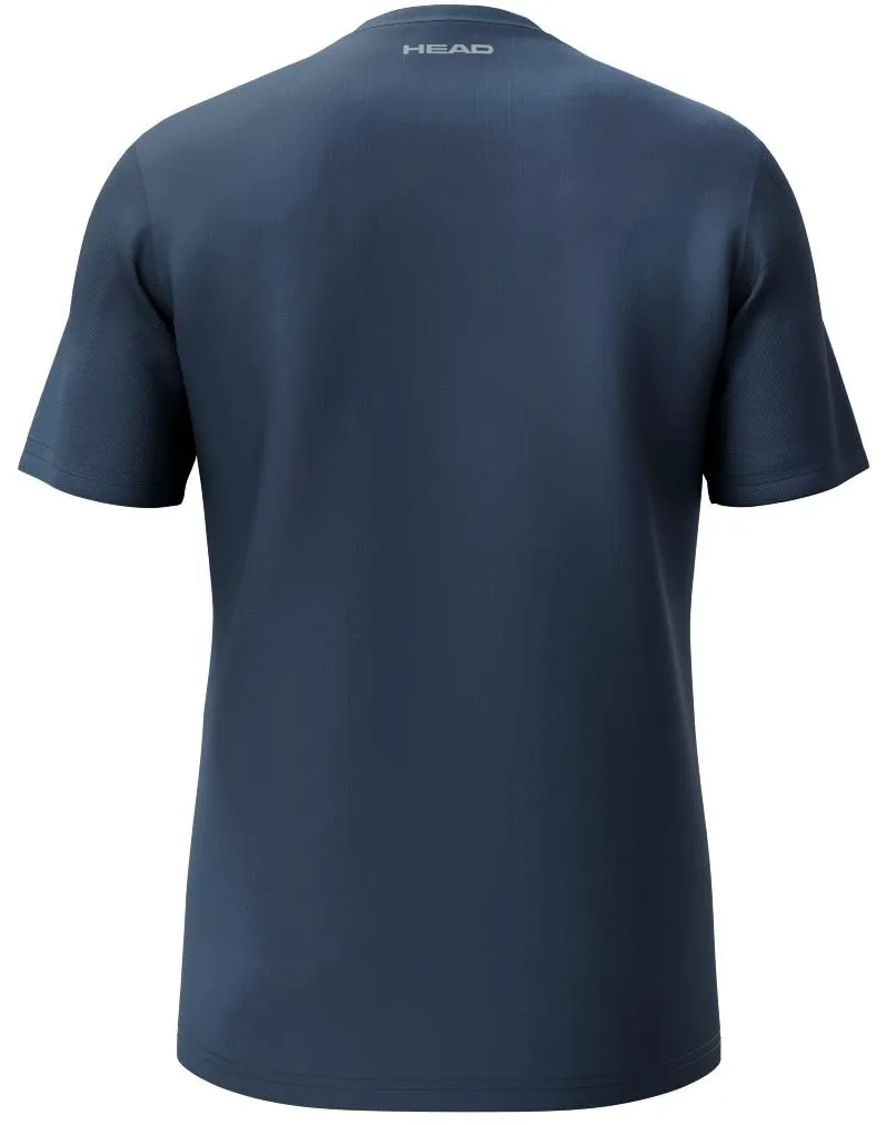 HEAD Club Tech 25 Mens Tennis T-Shirt - Navy