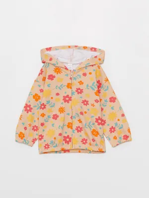 Hooded Long Sleeve Baby Girl Zipper Sweatshirt