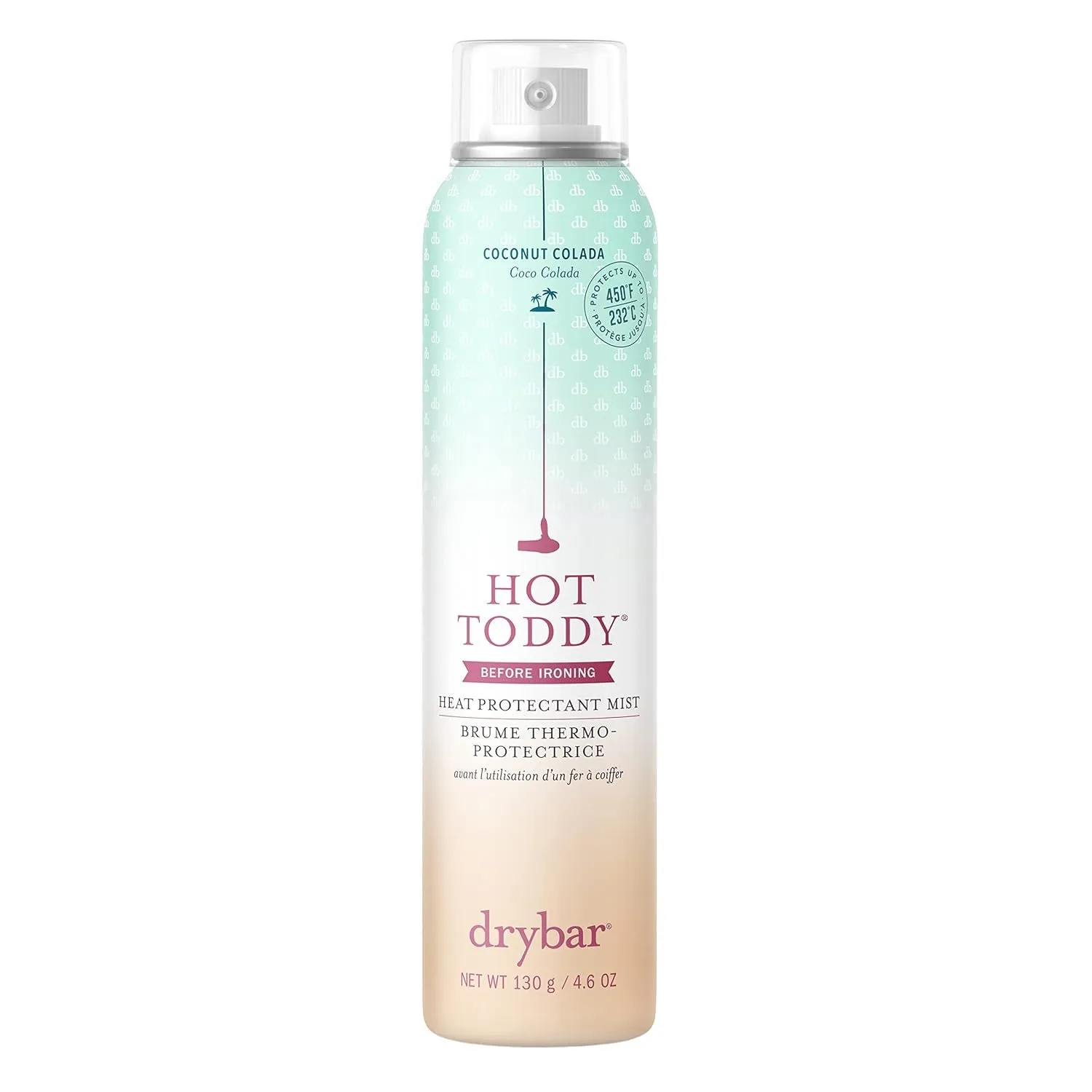 Hot Toddy Heat Protectant Mist Blanc Scent - Travel Size | Lightweight Heat Protectant for Hair Protects from Heat & Styling with Curling, Straightening and Styling Irons