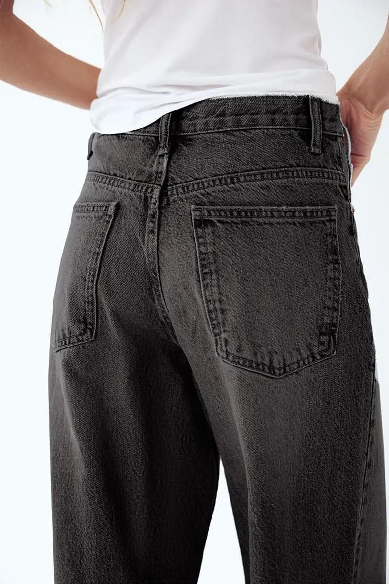HTS1297 Vintage Wide-Leg Jeans Pant