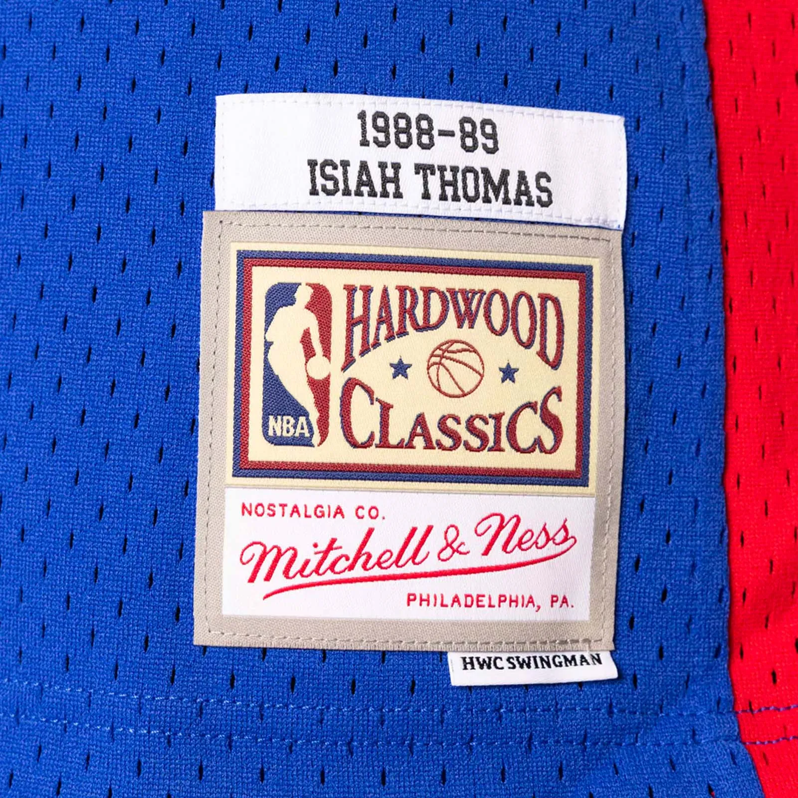 Isiah Thomas Detroit Pistons 88-89 HWC Swingman Jersey - Royal Blue