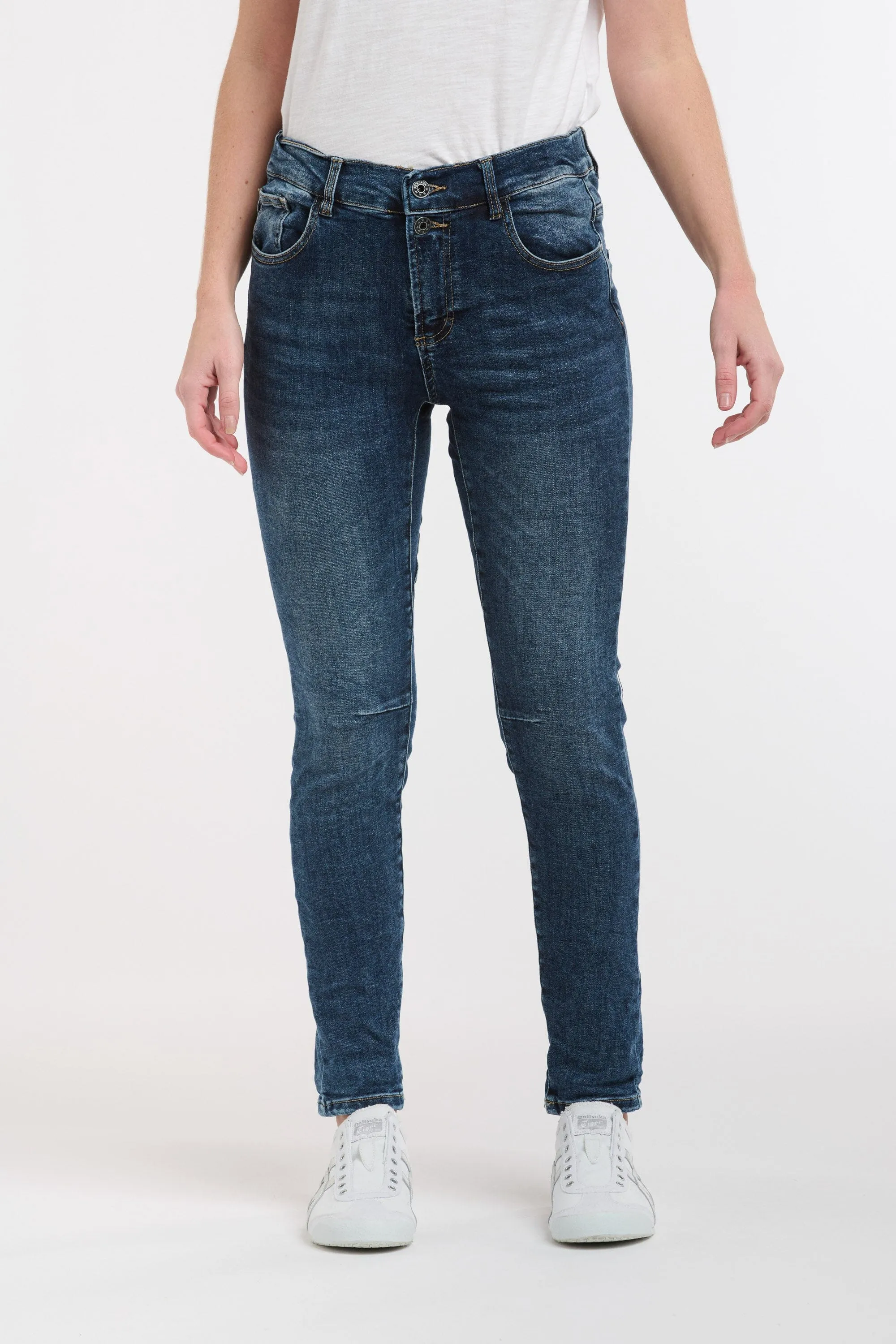 ITALIAN STAR Emma Stretch Jeans - Dark Wash Denim