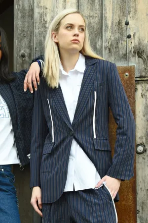 It's Just a Blaze Jacket - Navy Pinstripe