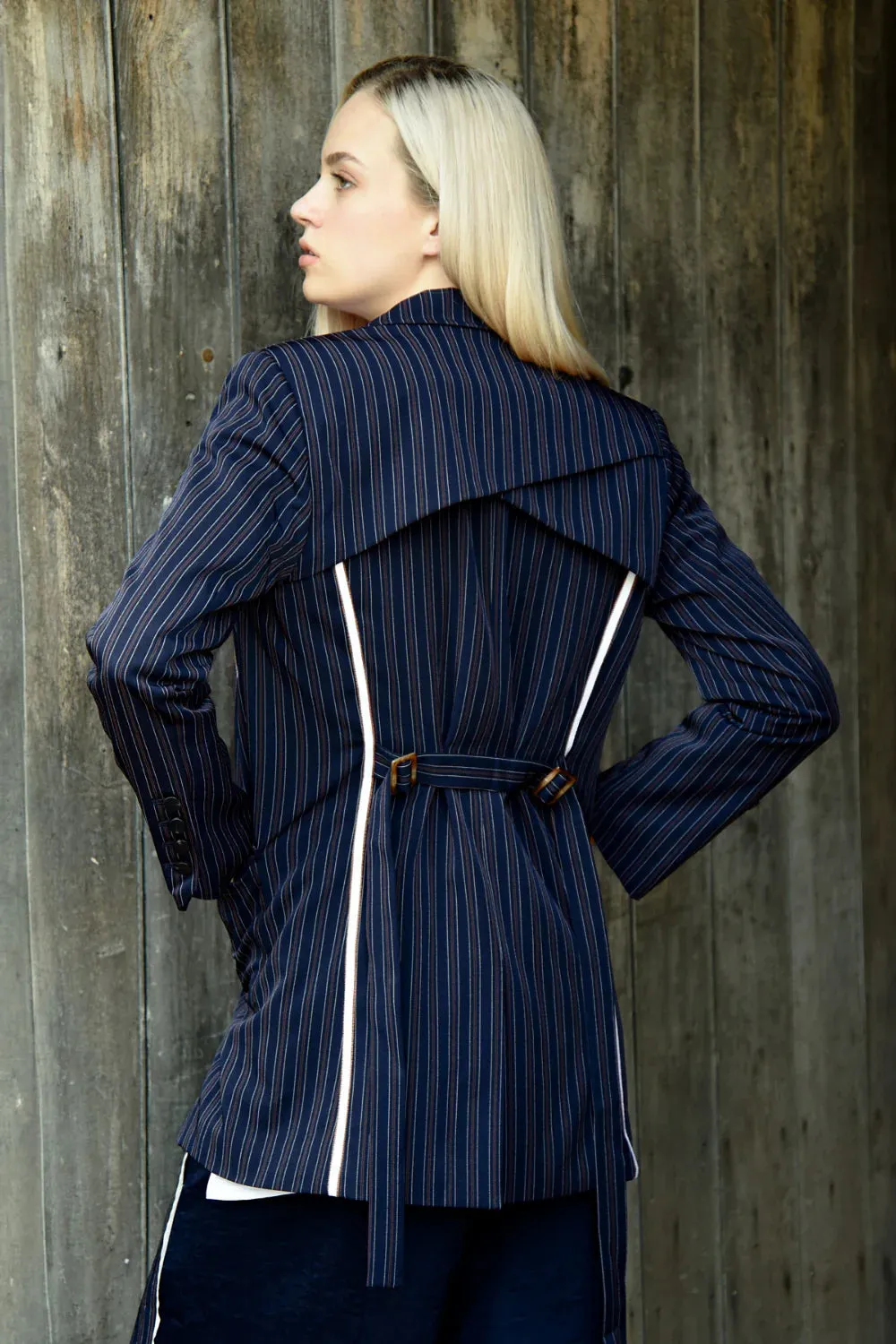 It's Just a Blaze Jacket - Navy Pinstripe