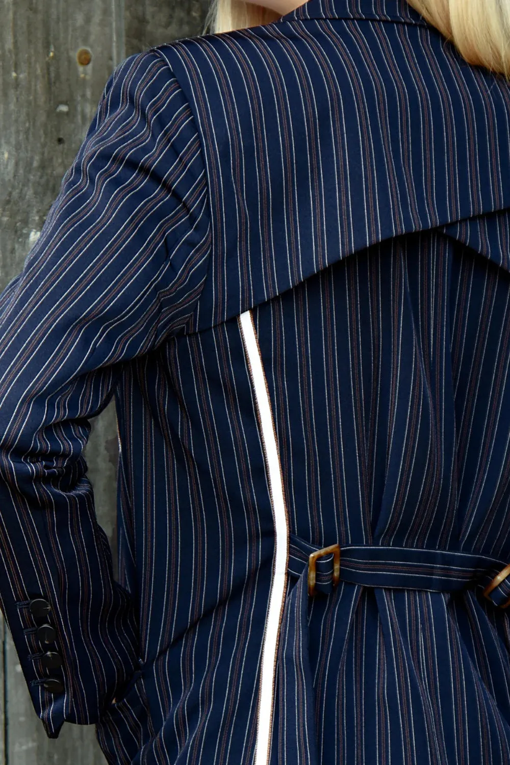 It's Just a Blaze Jacket - Navy Pinstripe