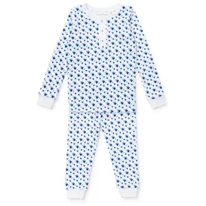 JACK BOYS' PAJAMA PANT SET - HEART TO HEART BLUE
