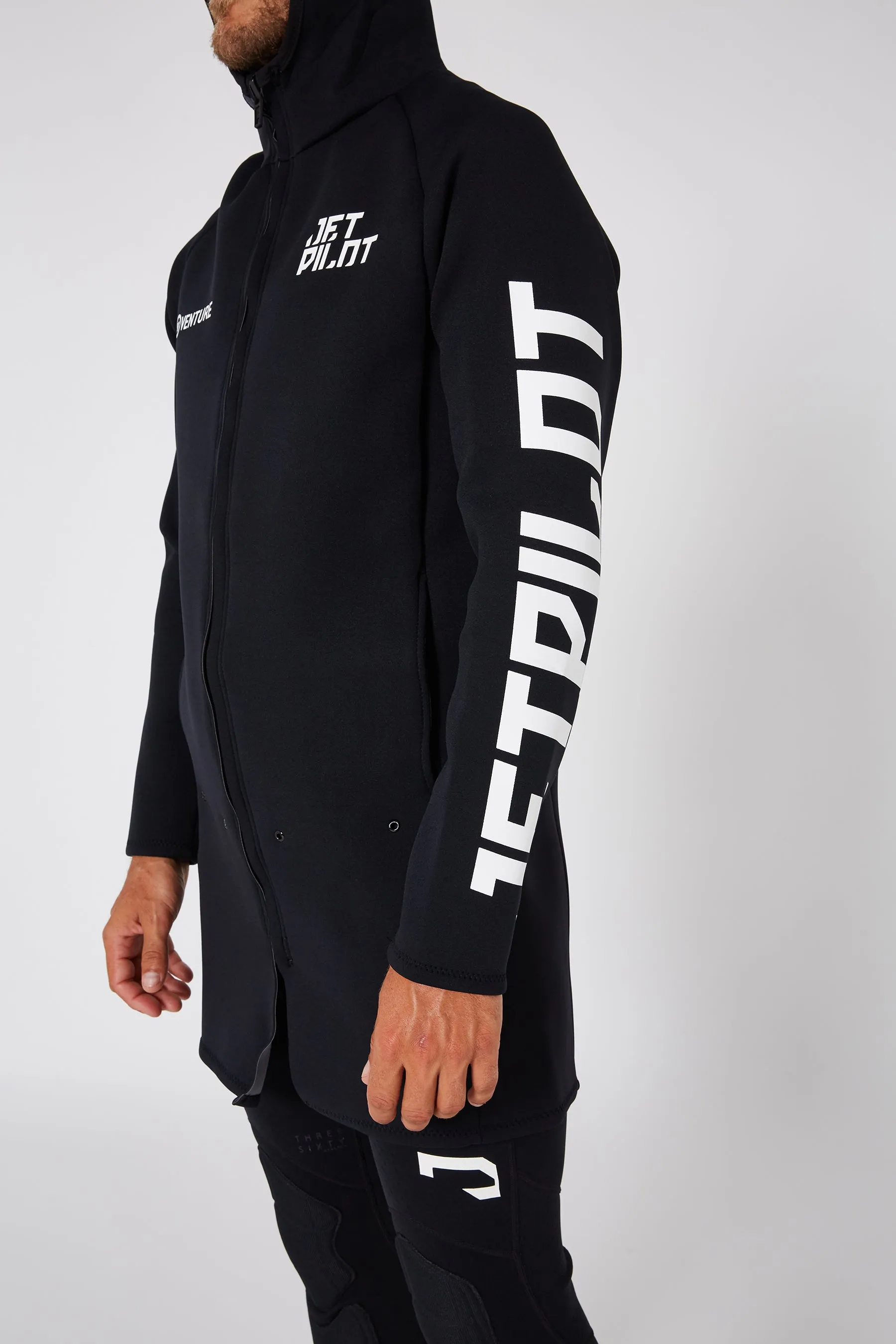 Jetpilot Venture Mens Long Tour Coat - Black
